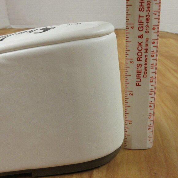 SHEIN Thick Platform Wedge Heel Slide Mule Womens Sz 9 Slip On White Sandal NEW - Picture 12 of 12